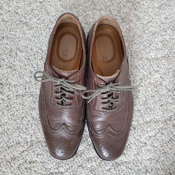 Florsheim Mens Oxford Dress Shoes Brown Gray Almond Toe main image 6